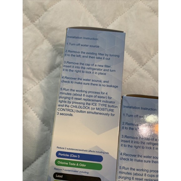 WATEN H2o #2 2 pak Replacement Water Filters W10413645A W10413645 EDR2RXD1 - Picture 9 of 16